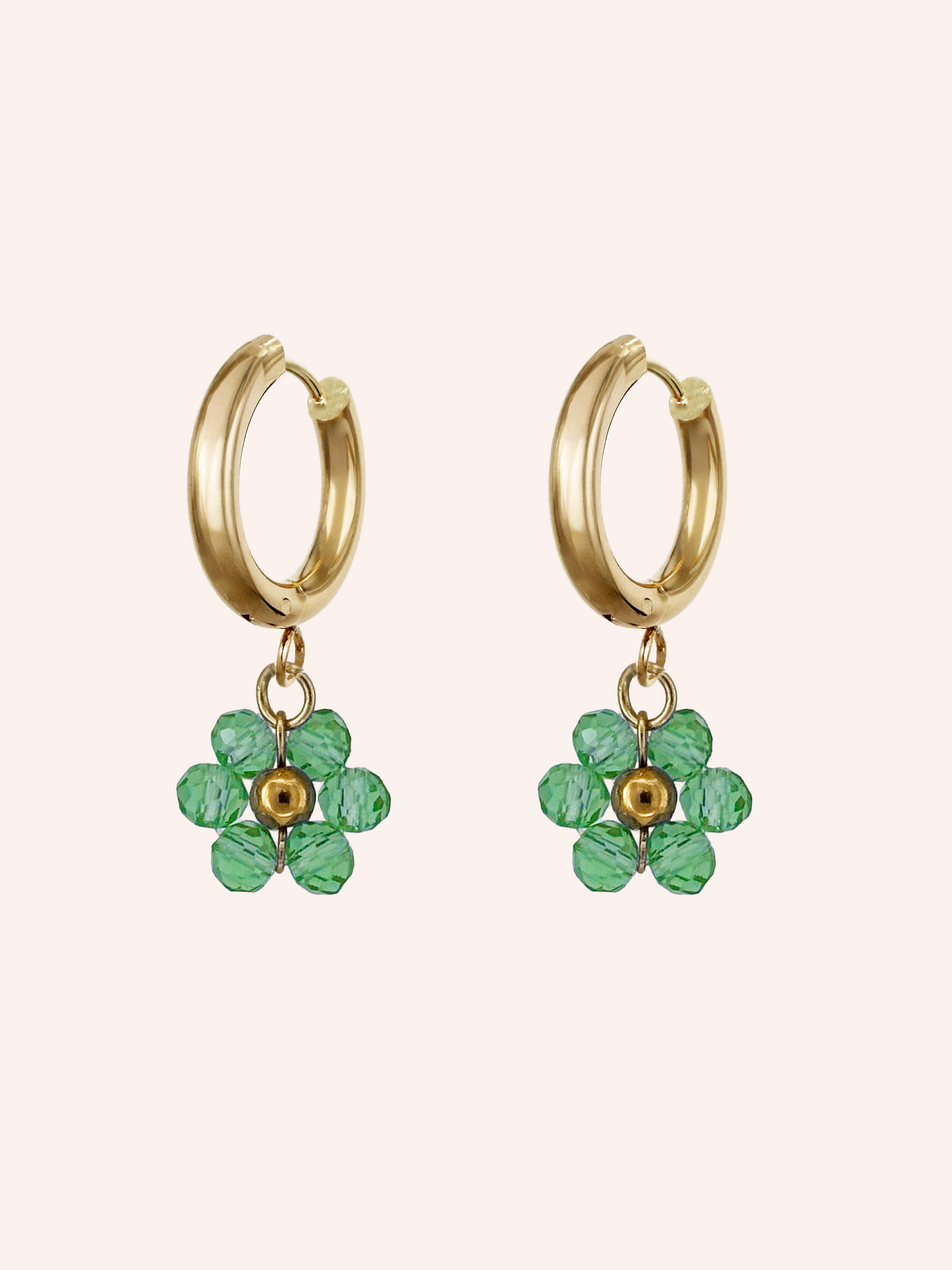 Pendant Earrings Large White Image