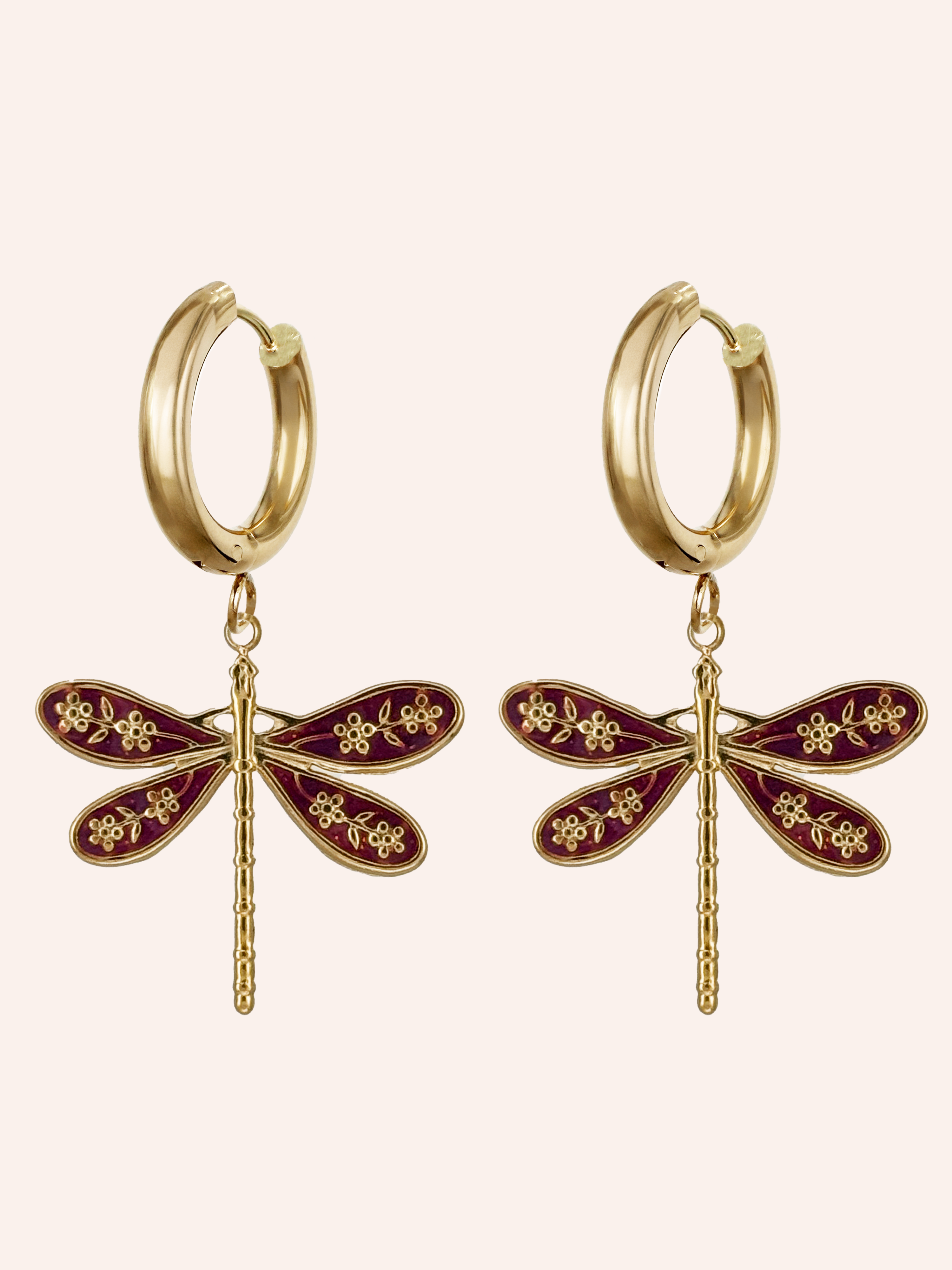 Pendant Earrings Large White Image