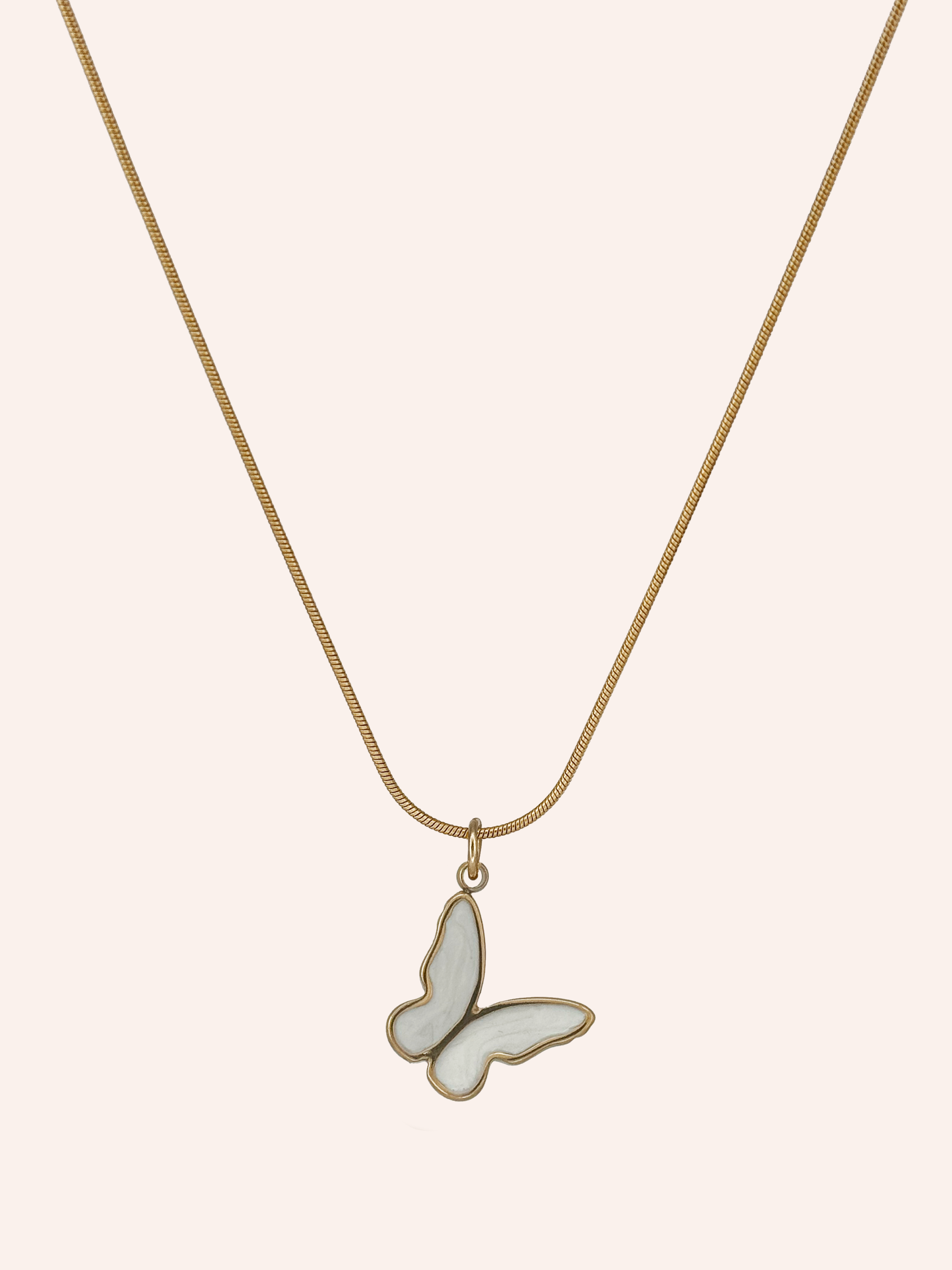 Pendant Necklace Large White Image