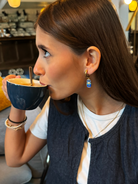 Pendant Earrings Large White Image