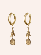 Pendant Earrings Large White Image