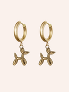 Pendant Earrings Large White Image