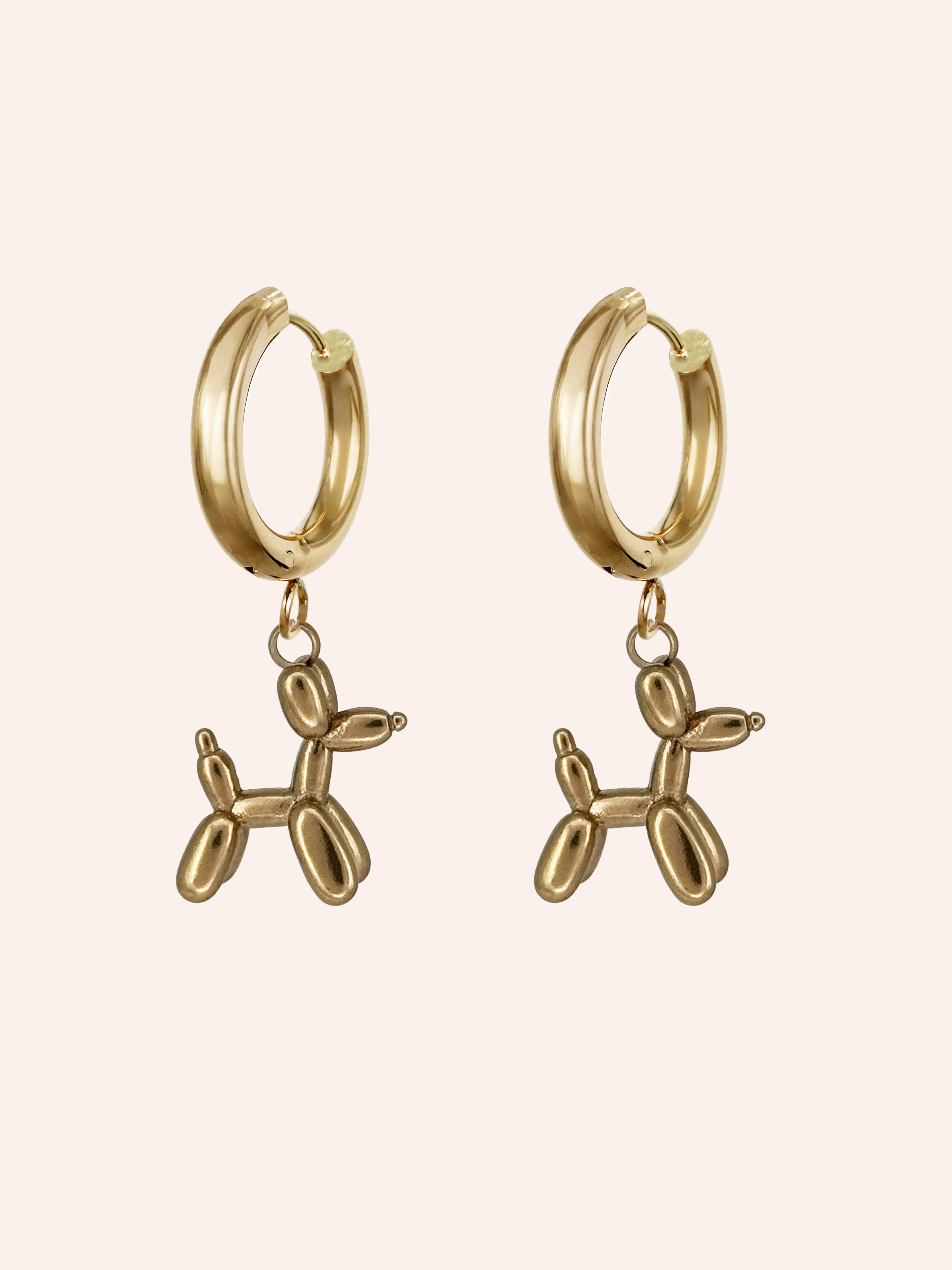 Pendant Earrings Large White Image