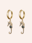 Pendant Earrings Large White Image