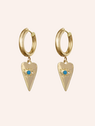 Pendant Earrings Large White Image