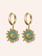 Pendant Earrings Large White Image