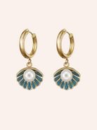 Pendant Earrings Large White Image