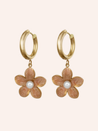 Pendant Earrings Large White Image