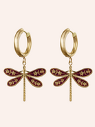 Pendant Earrings Large White Image