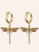 Pendant Earrings Large White Image