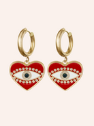 Pendant Earrings Large White Image