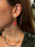 Pendant Earrings Large White Image