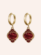 Pendant Earrings Large White Image