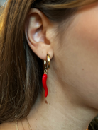 Pendant Earrings Large White Image