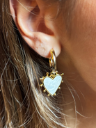 Pendant Earrings Large White Image