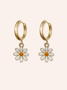 Pendant Earrings Large White Image