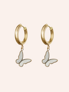 Pendant Earrings Large White Image