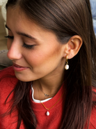 Pendant Earrings Large White Image