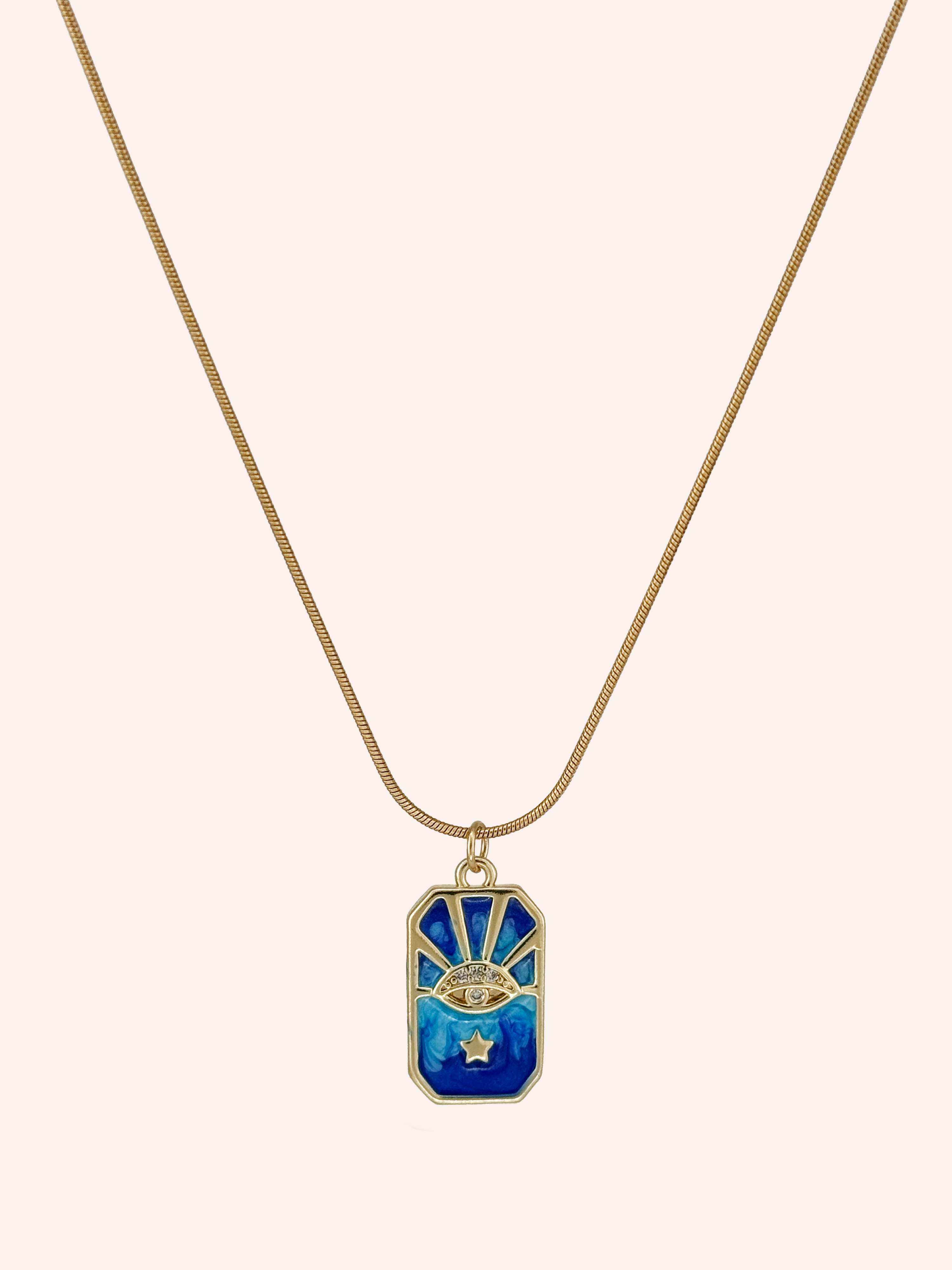 Pendant Necklace Large White Image