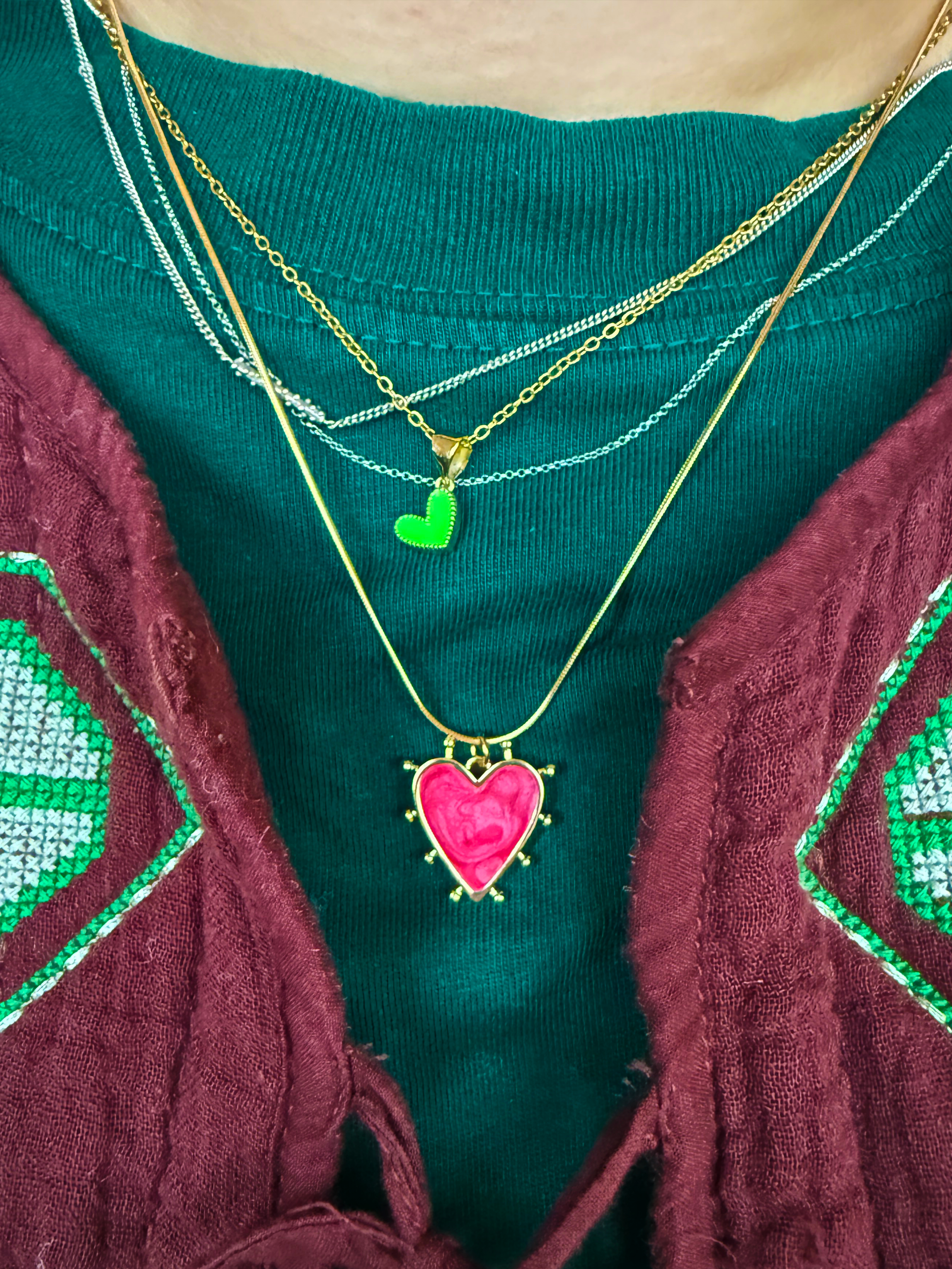 Pendant Necklace Large White Image